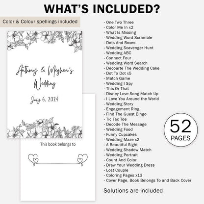 Wedding Fun For Kids: Interactive Activity & Coloring Book