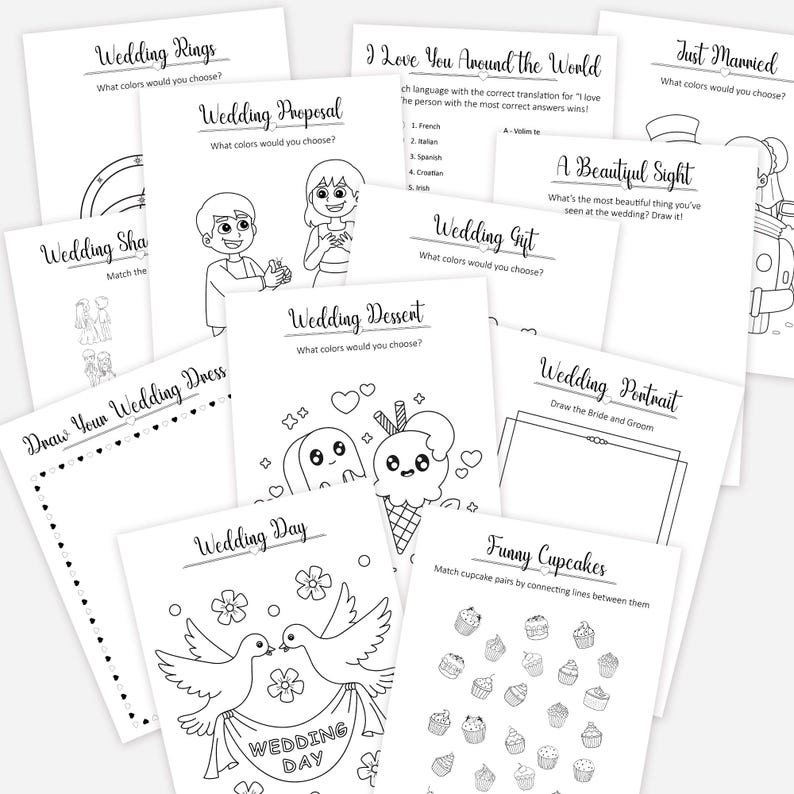 Wedding Fun For Kids: Interactive Activity & Coloring Book