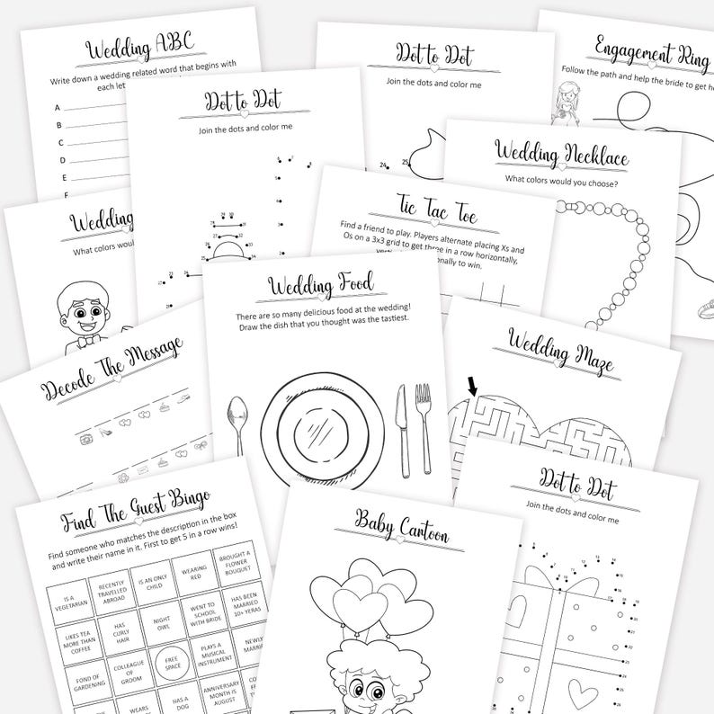 Wedding Fun For Kids: Interactive Activity & Coloring Book